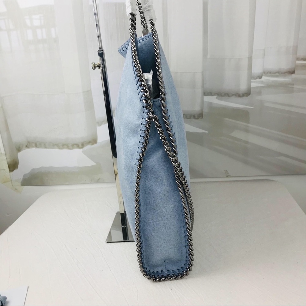 STELLA MCCARTNEY Falabella Shoulder Bag Metallic in light bule - Picture 12 of 12